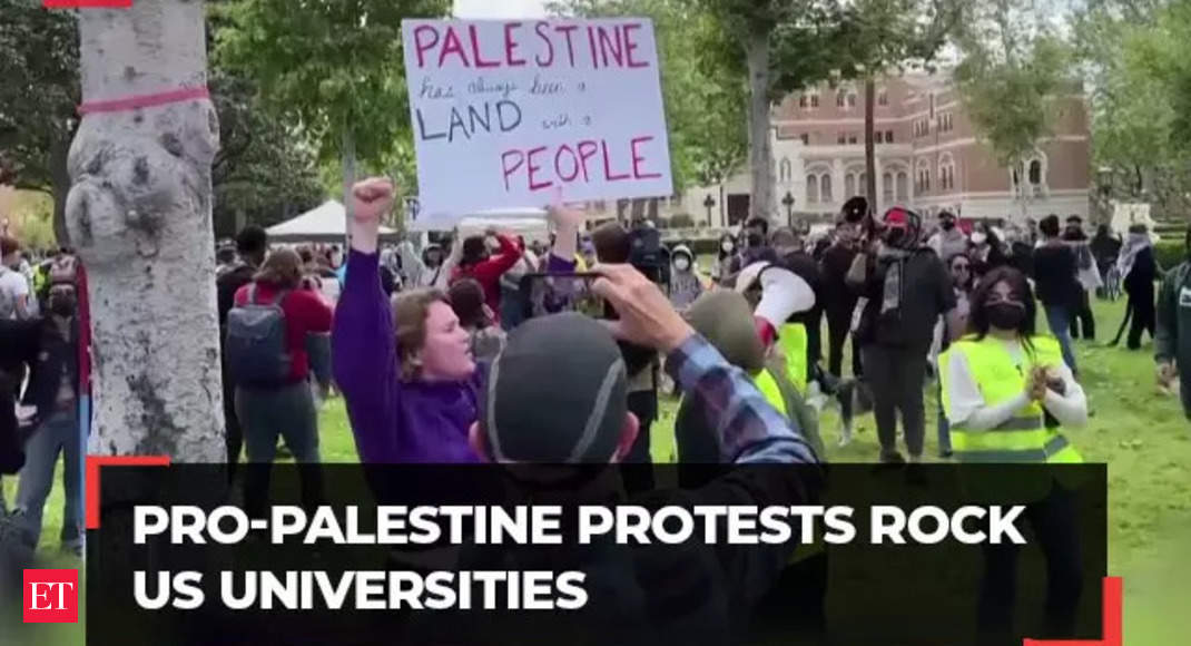 From New York to California, pro-Palestine protests spread like wildfire in US universities – The Economic Times Video