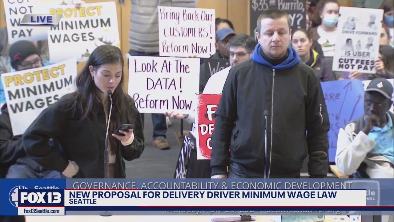 Delivery driver minimum wage law controversy [Video]