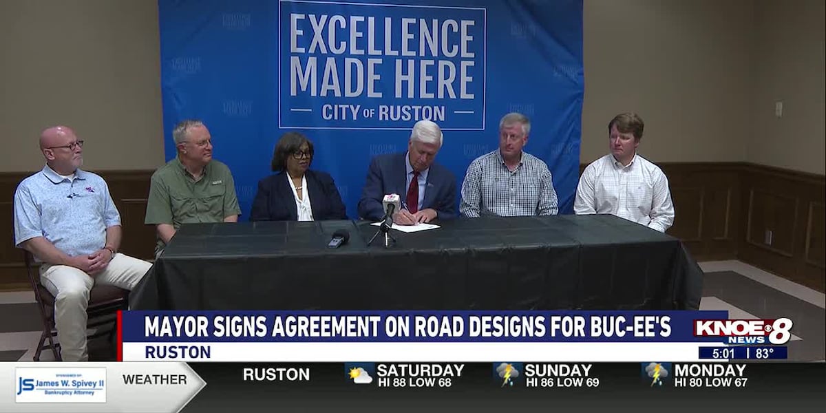 Ruston Mayor signs agreement on road designs for Buc-ee’s [Video]
