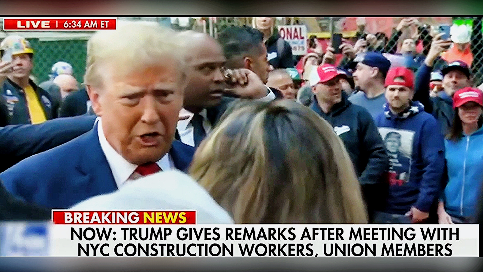 Trump Posts Fox Gushing over Construction Site Photo Op [Video]