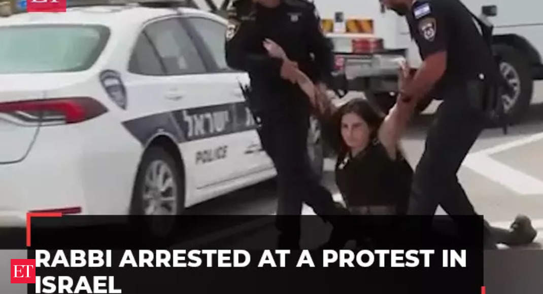 Israel-Palestine War: Rabbi arrested at a protest in Israel demanding a ceasefire in Gaza - The Economic Times Video