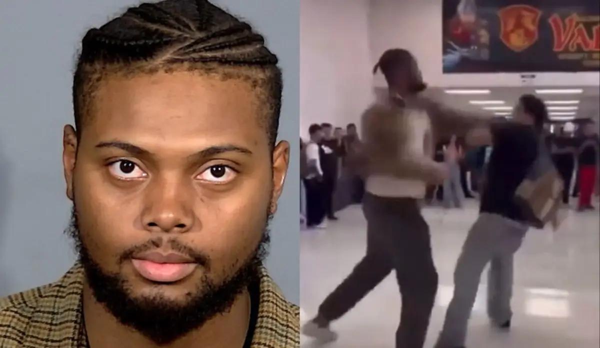 Viral Video Shows Nevada Teacher Knock Down 18-Year-Old Who Reportedly Called Him Slur; Black Students Launch GoFundMe After Arrest, Say Teacher Acted In Self Defense