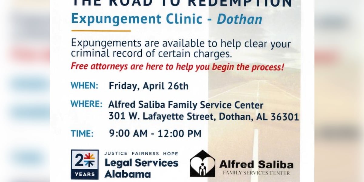 Expungement clinic in Dothan gives people a second chance at life [Video]