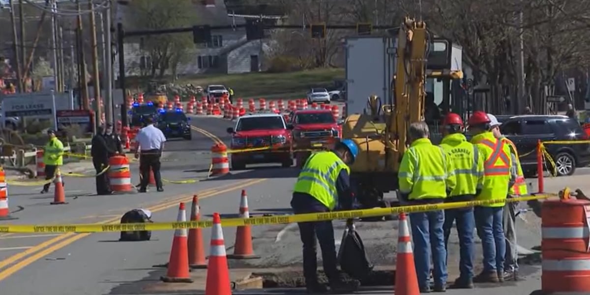 Police officer hit, killed by excavator while working at construction site [Video]