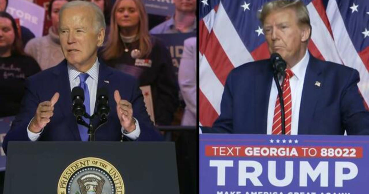 CBS News poll finds economy is a top issue in major battleground states for Biden, Trump [Video]