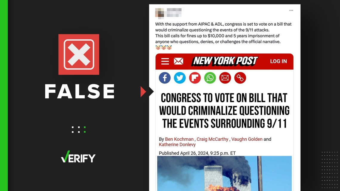 Bill that would criminalize questioning 9/11 doesnt exist [Video]