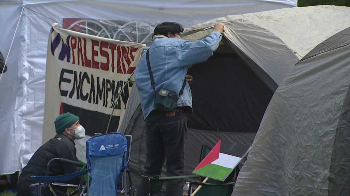 Students at UW joining nationwide pro-Palestine encampment protests [Video]