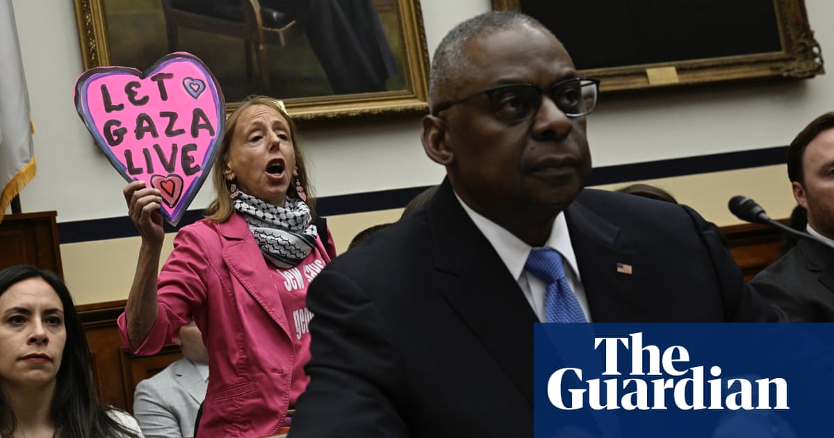 ‘You’re supporting a genocide’: Gaza protesters disrupt Lloyd Austin Senate hearing  video | US news