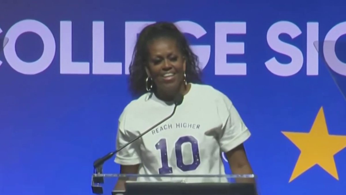 Michelle Obama surprises DC students at College Signing Day celebration  NBC4 Washington [Video]
