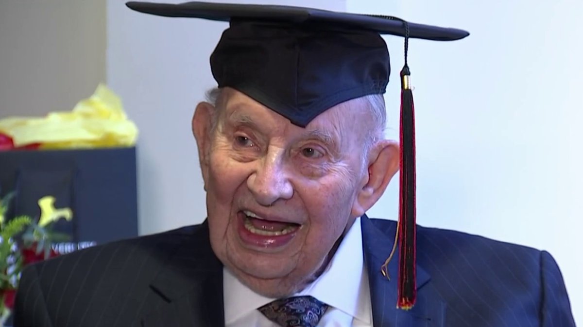 This has to be the top: 100-year-old veteran finally receives college diploma  NBC4 Washington [Video]