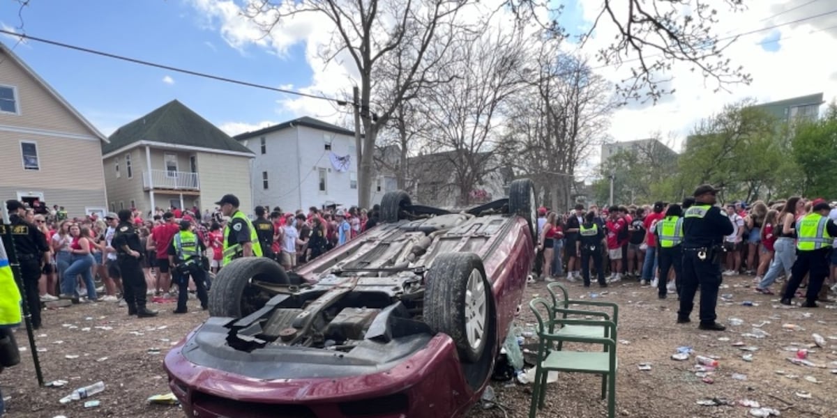 Crews respond to deck failure, downed power lines, flipped car at block party [Video]
