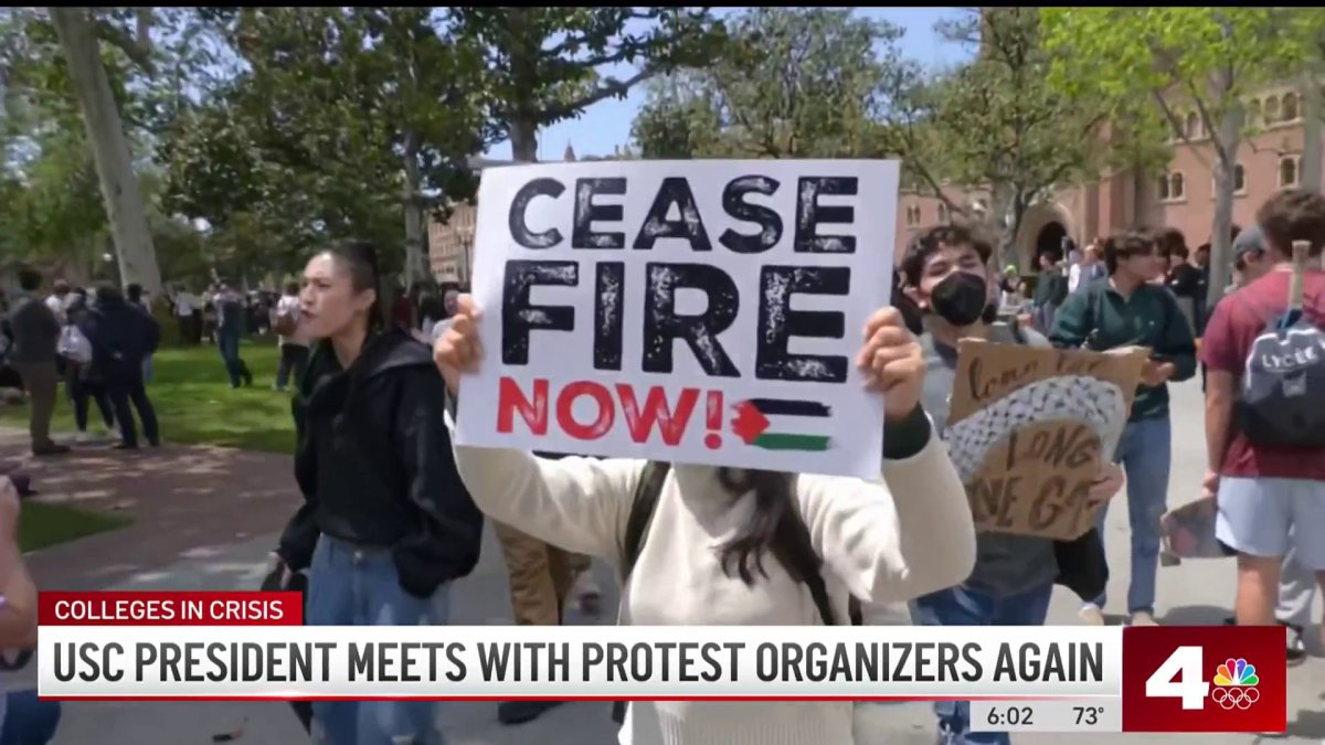 Swastikas found on USC campus amid ongoing pro-Palestinian protest  NBC Los Angeles [Video]