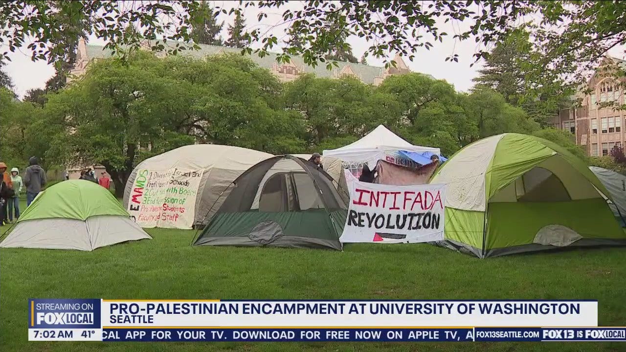 Pro-Palestinian encampment at UW [Video]