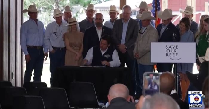 Gov. Ron DeSantis signs bill to protect Floridas cattle industry, stop lab grown meat [Video]
