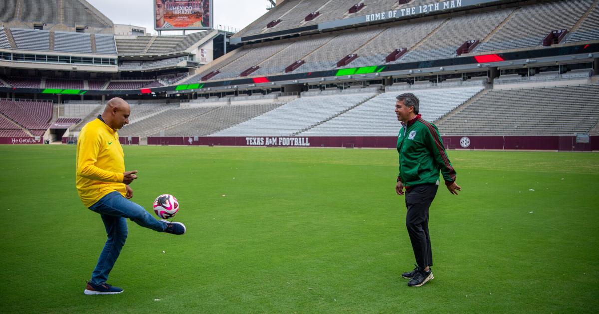 AD hopes Mexico-Brazil Kyle Field soccer game sets record [Video]