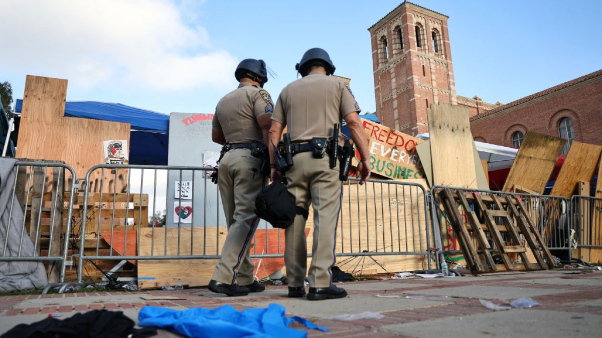 UCLA cancels classes after violence erupts on campus over the war in Gaza  NBC Boston [Video]