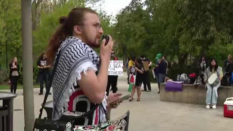 Nebraska students holding protest in support of Palestine [Video]