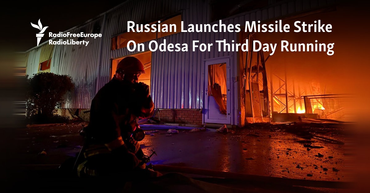 Russia Launches Missile Strike On Odesa For Third Day Running [Video]