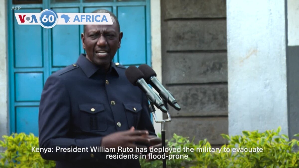 VOA60 Africa – Kenya deploys military to evacuate residents in flood-prone areas [Video]