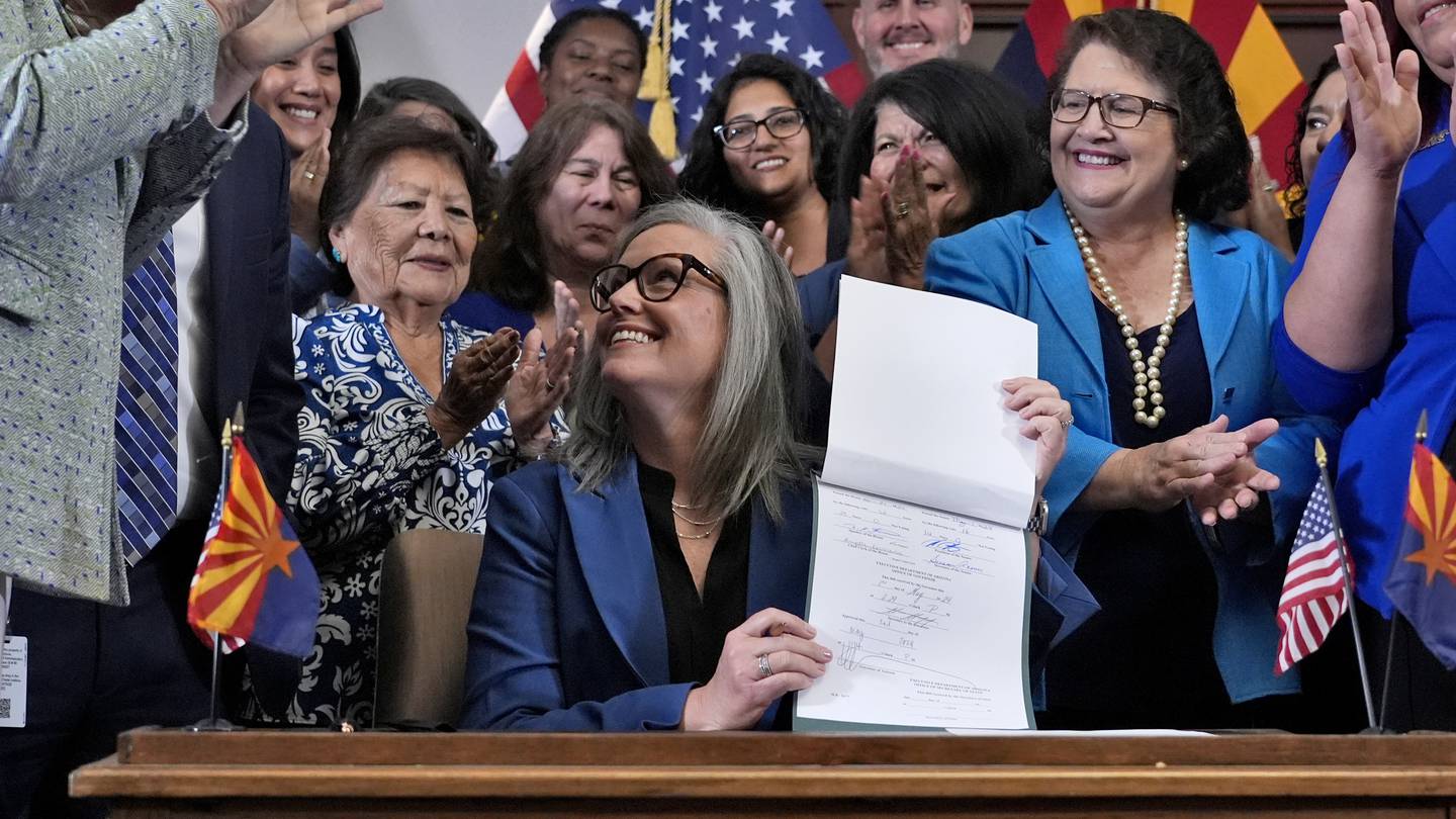 Arizona’s Democratic governor signs a bill to repeal 1864 ban on most abortions  WSOC TV [Video]
