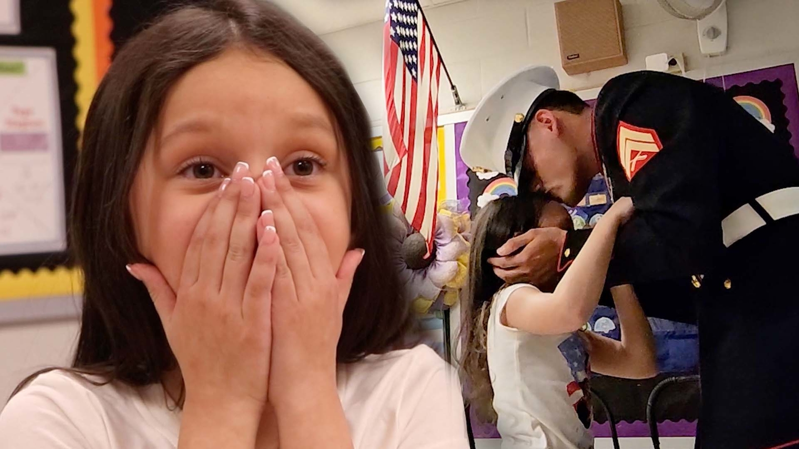 U.S. Marine Hector Aviles gave his little sister a surprise to remember during his break from deployment. [Video]