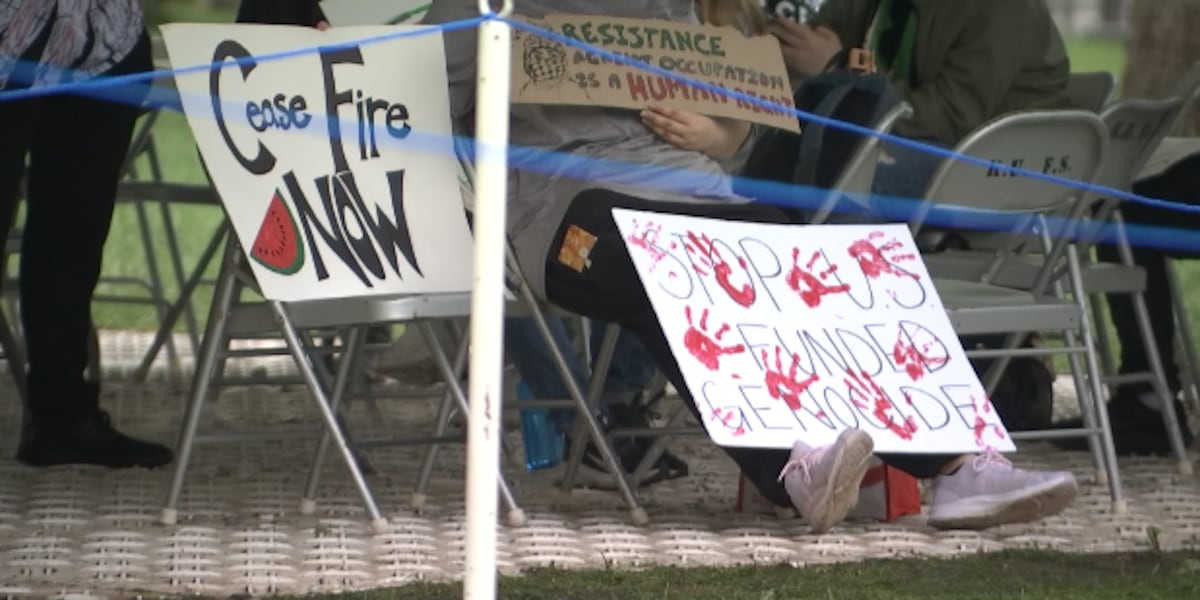Pro-Palestine protest on KU campus comes to an end Thursday evening [Video]