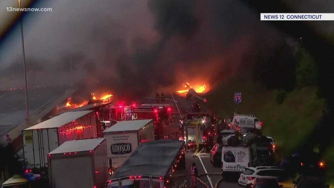 Gasoline tanker crash shuts down part of I-95 in Connecticut [Video]