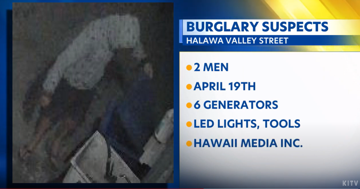 HPD search for 2 suspects involved in a Halawa burglary | Business [Video]