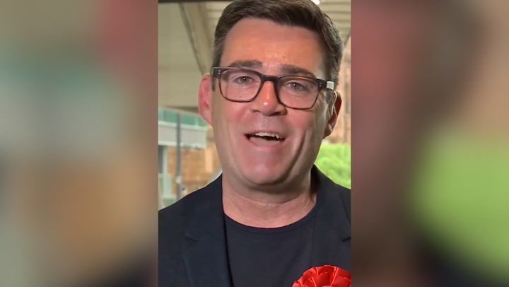 Andy Burnham makes request to people of Manchester as hes re-elected | News [Video]