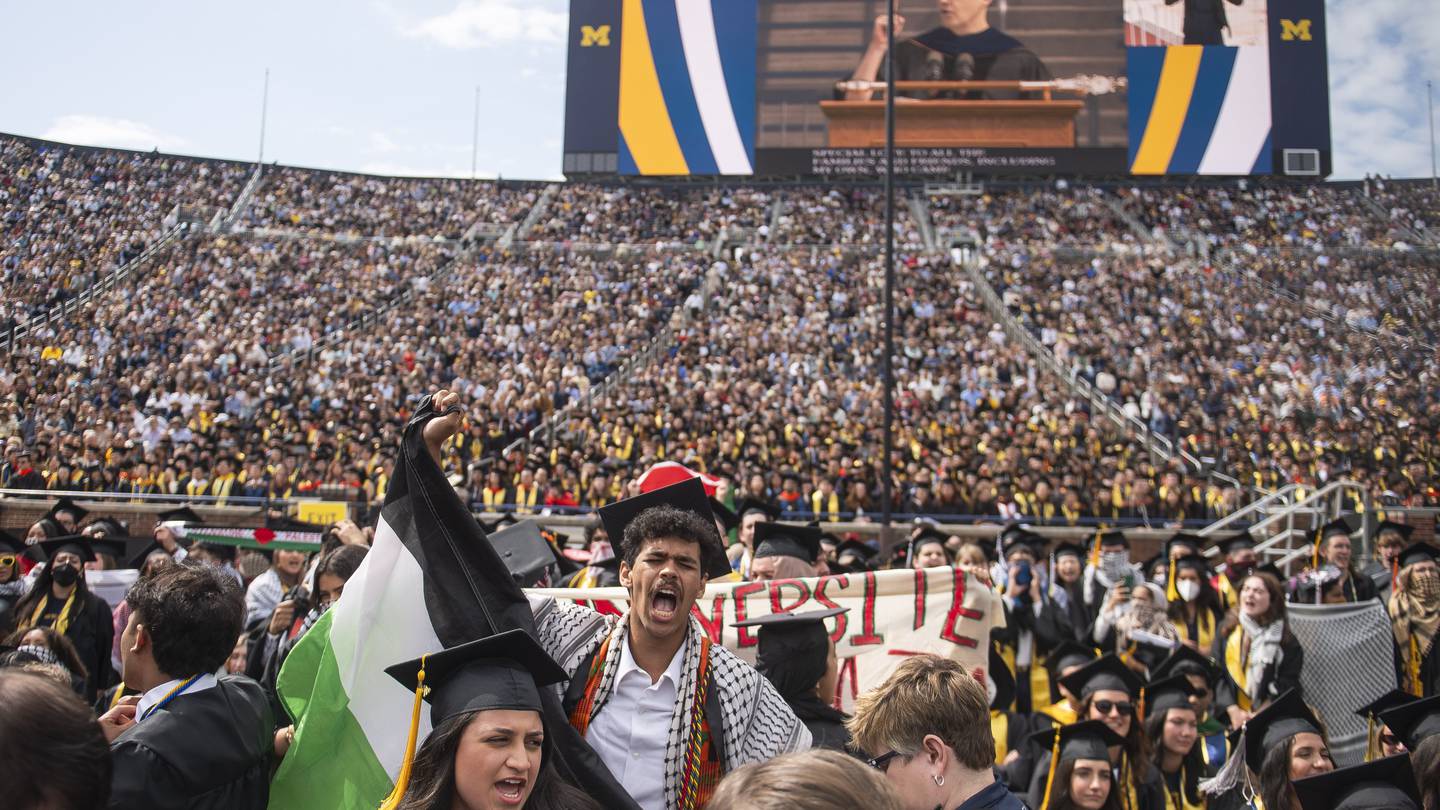 A look at commencement ceremonies as US campuses are roiled by protests over the Israel-Hamas war  Boston 25 News [Video]