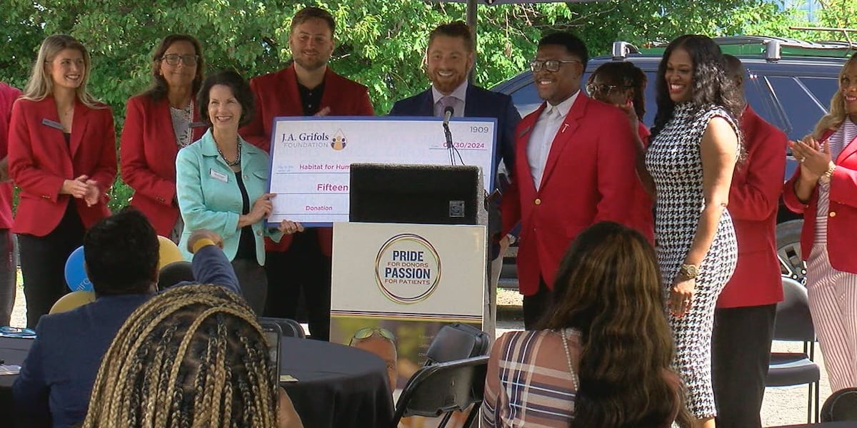 Plasma Center donates money for Habitat For Humanity house that will honor Terry Saban [Video]