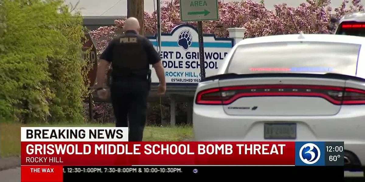 Bomb threat made from Bradley Airport evacuates middle school in Rocky Hill [Video]