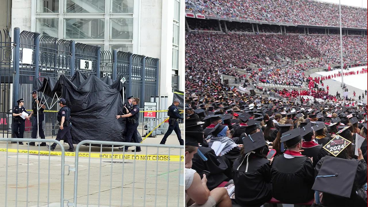 Person at Ohio State graduation ceremony falls to death from stands [Video]