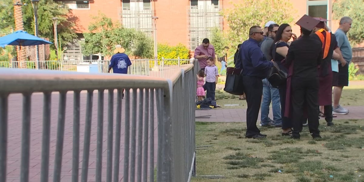 ASU installs fence around Old Main lawn after protests [Video]