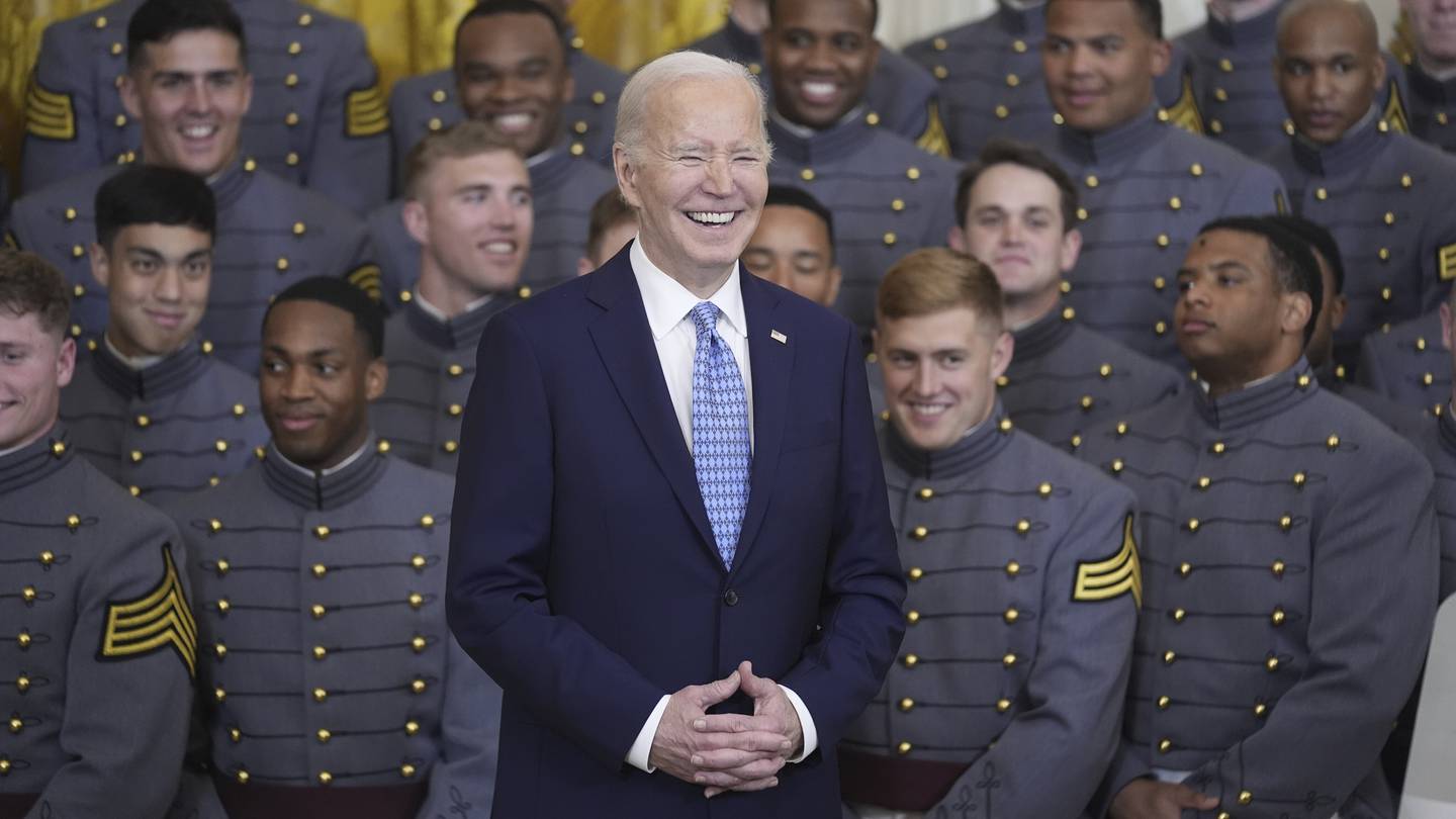 Biden recognizes US Military Academy with trophy for besting other service academies in football  WSOC TV [Video]