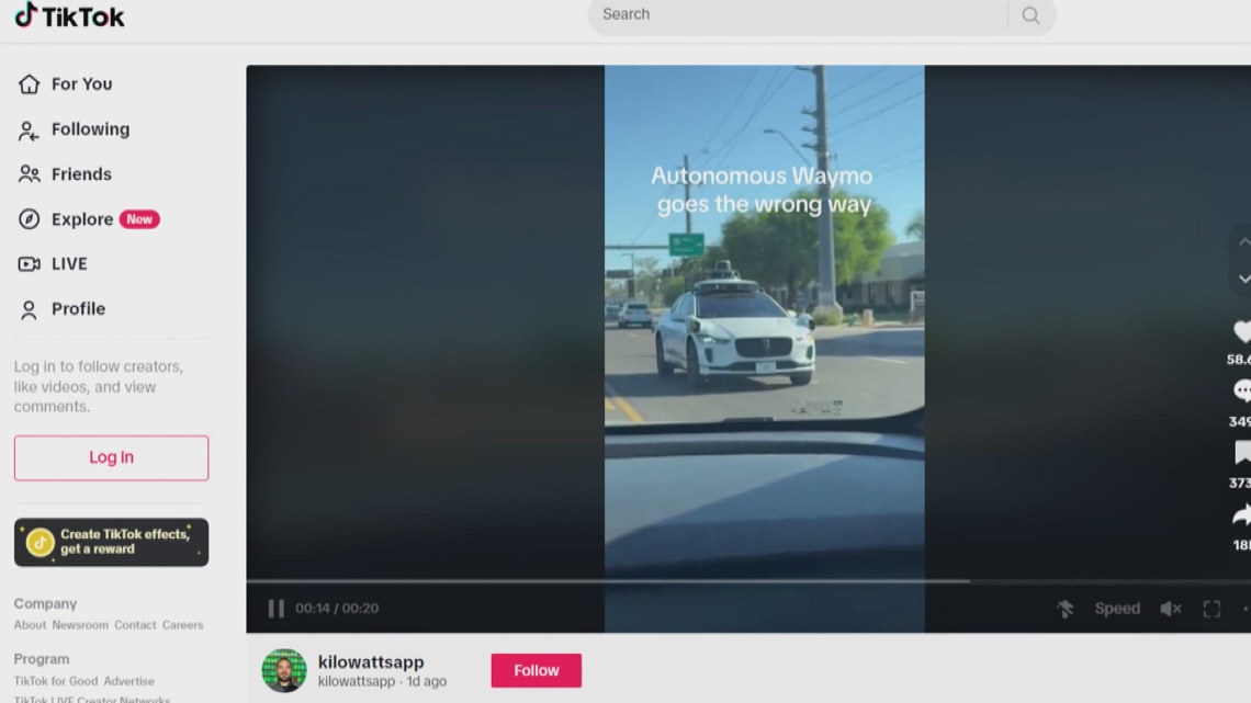 Waymo car caught on camera turning into oncoming traffic [Video]