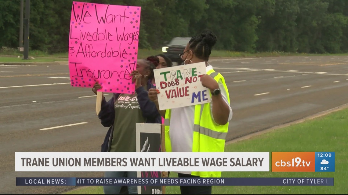 Trane Technologies union members form picket lines, seek more wages [Video]