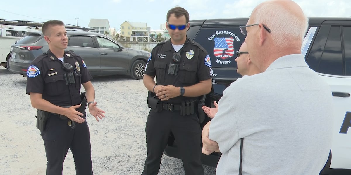 Gulf Shores Police Officers cycling in Road to Hope ride to DC [Video]