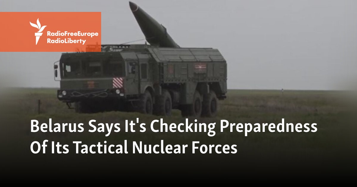 Belarus Says It’s Checking Preparedness Of Its Tactical Nuclear Forces [Video]