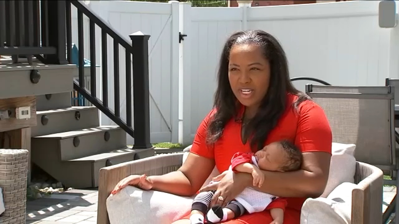 Tamiah Brevard-Rodriguez was working on her doctoral dissertation presentation from Rutgers when she went into early labor and gave birth in the car. [Video]