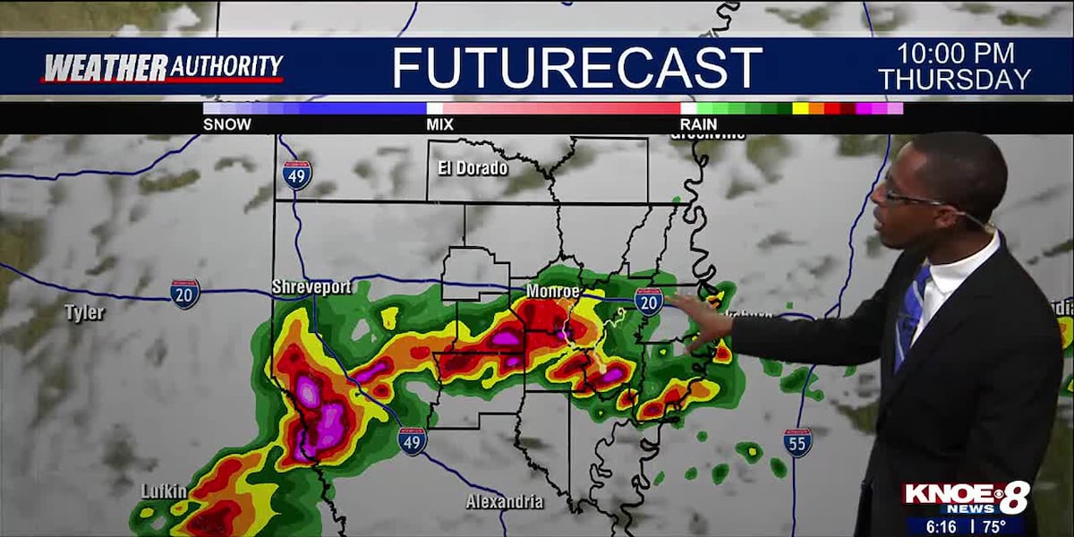 KNOE Thursday Morning Forecast: Strong to Severe Storms Possible Tonight [Video]