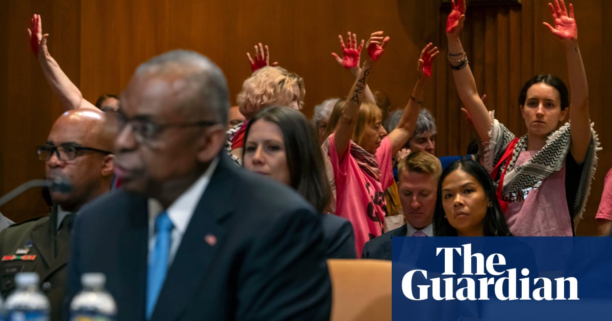 Protesters interrupt Senate hearing as US pauses bomb shipment to Israel  video | World news
