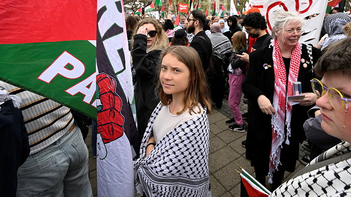 Greta Thunberg joins protests against Israel competing in Eurovision | News [Video]