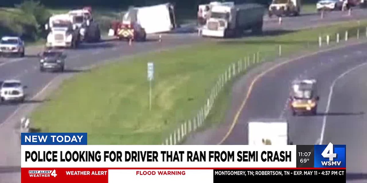 Police looking for driver that ran from semi crash [Video]