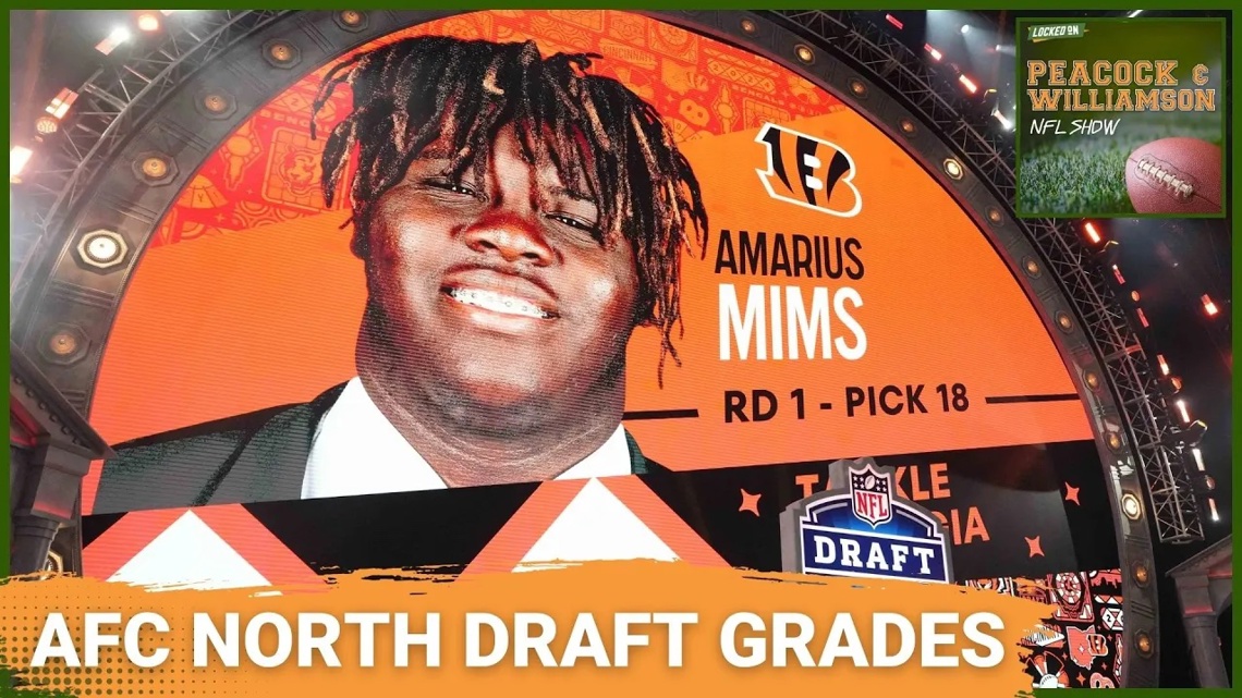 AFC North Draft Grades // Bengals RISKY Class // Steelers NAILED It [Video]