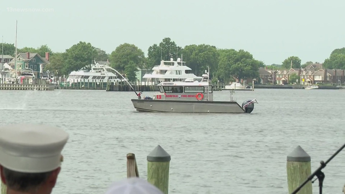 Norfolk Fire-Rescue commissions fireboat honoring first African American hired by department [Video]