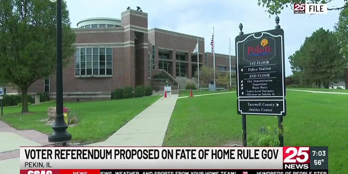 Voter referendum proposed on fate of Pekins home rule government [Video]