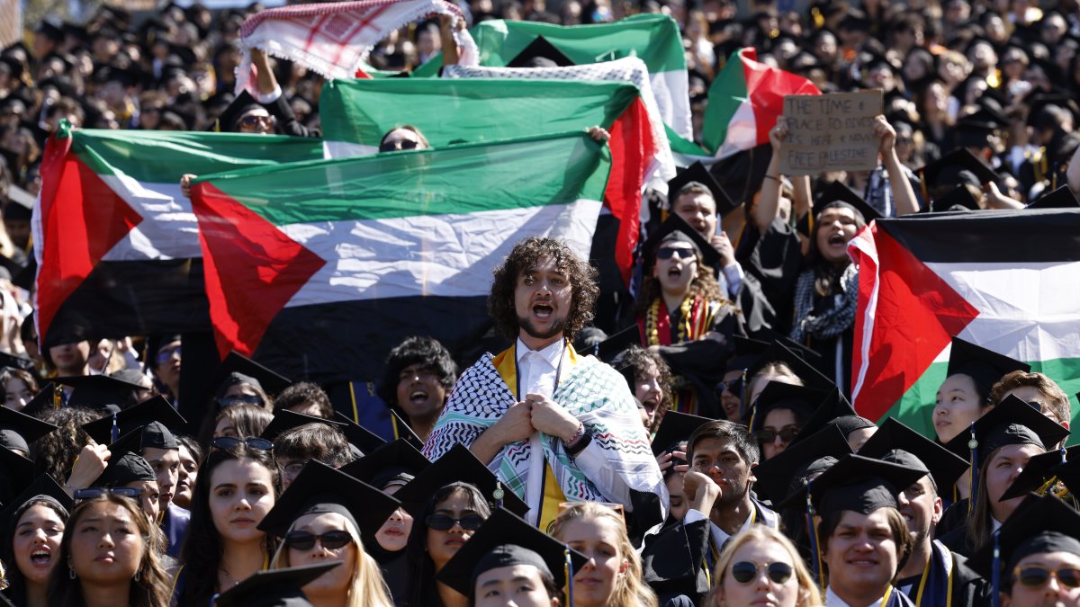 Pro-Palestinian protesters interrupt commencement ceremony at UC Berkeley  NBC Bay Area [Video]