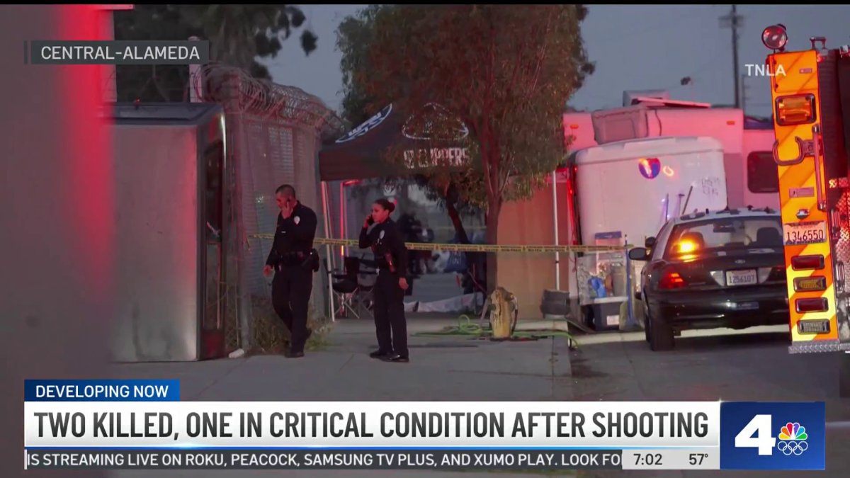 Two killed, one in critical condition after shooting  NBC Los Angeles [Video]