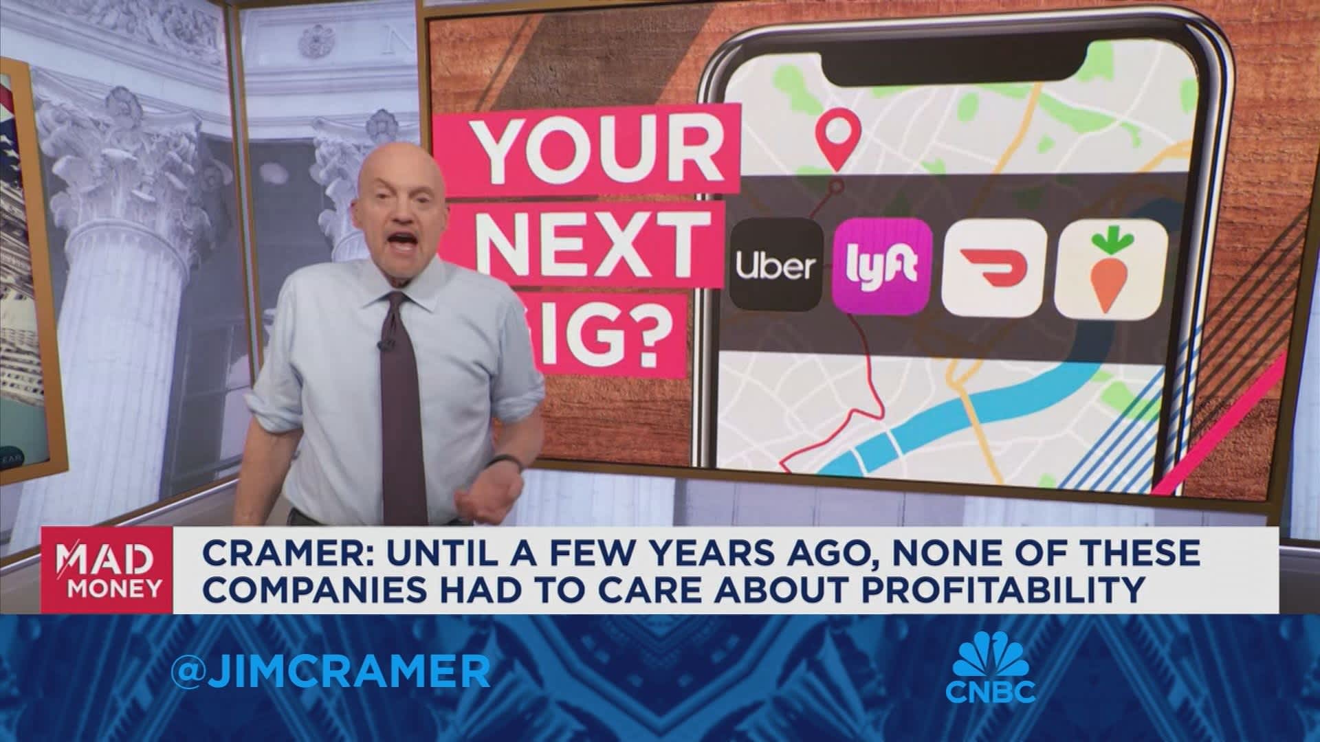 Until a few years ago gig companies did not have to care about profitability, says Jim Cramer [Video]